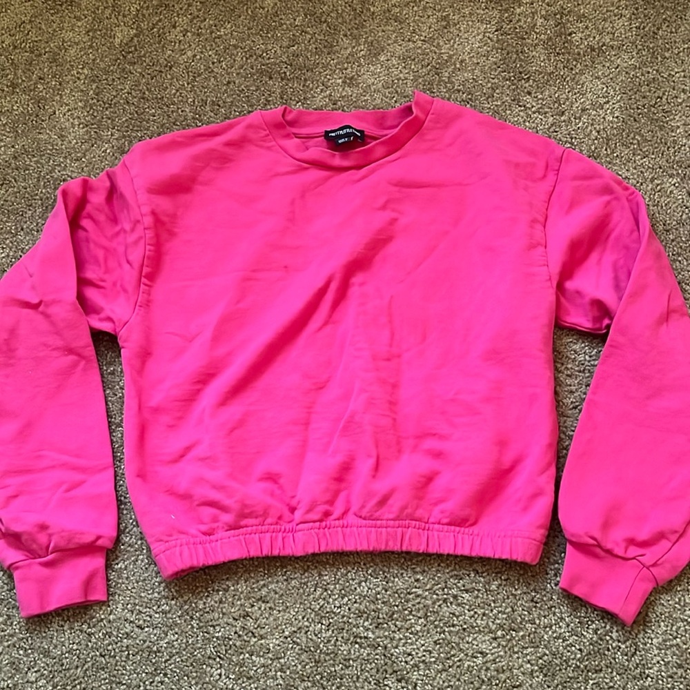 Pink cropped PTL Sweater